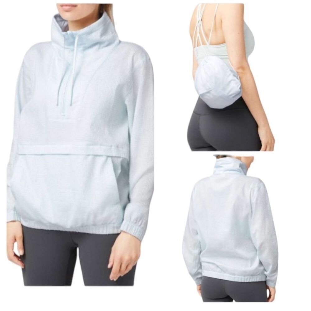Lululemon Pack Light Pullover Almost Blue Light Baby Blue Size 6